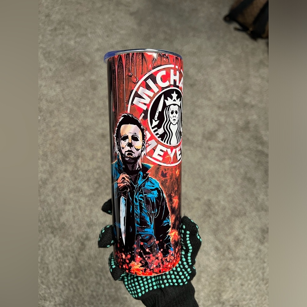 Michael Myers stainless steel 20oz tumbler